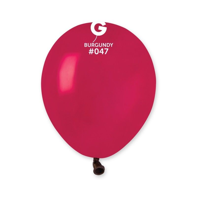 Gemar - 100 Palloncini Borgogna 5"/13cm