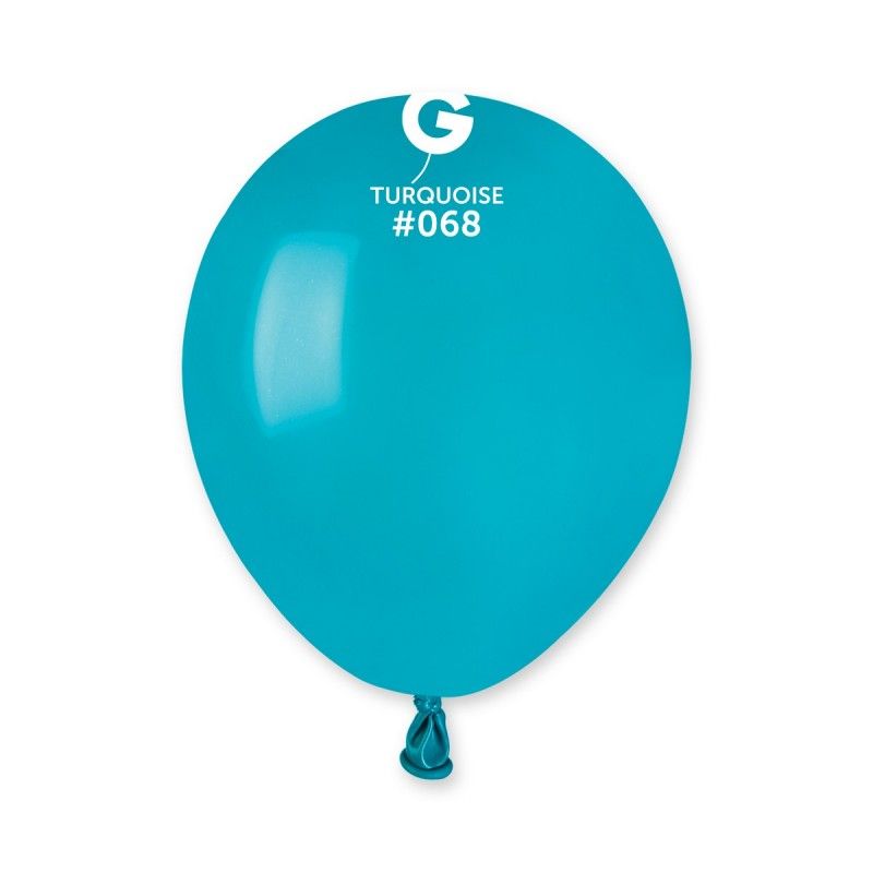 Gemar - 100 Palloncini Turchese 5"/13cm