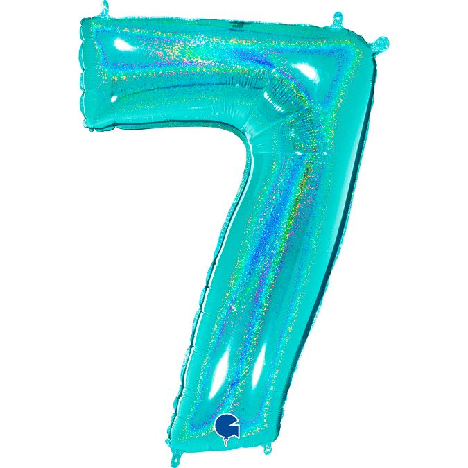 Grabo - Mylar Numeri Glitter Tiffany - 40''/102cm