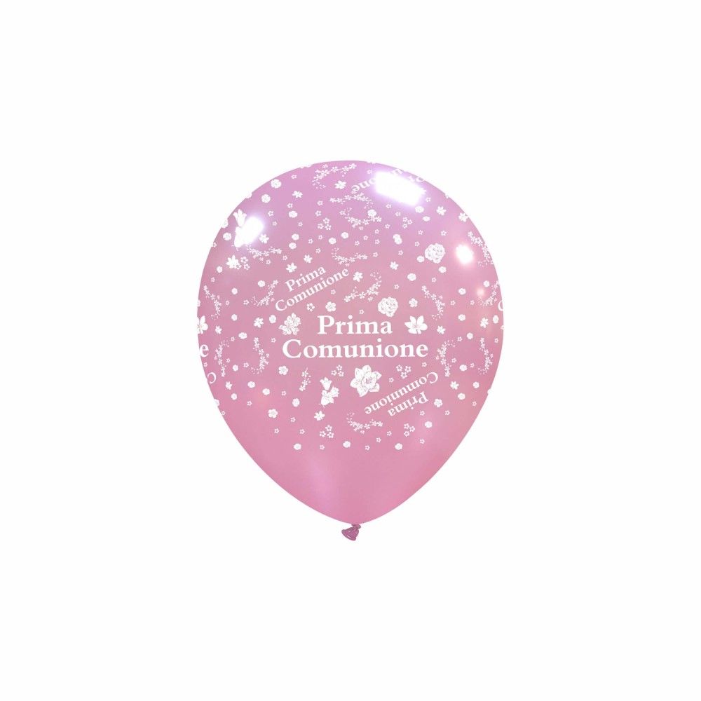 100 Palloncini Rosa Prima Comunione 5''/13cm
