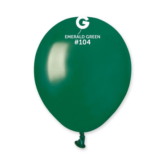 Gemar - 100 Palloncini Verde Smeraldo 5"/13cm
