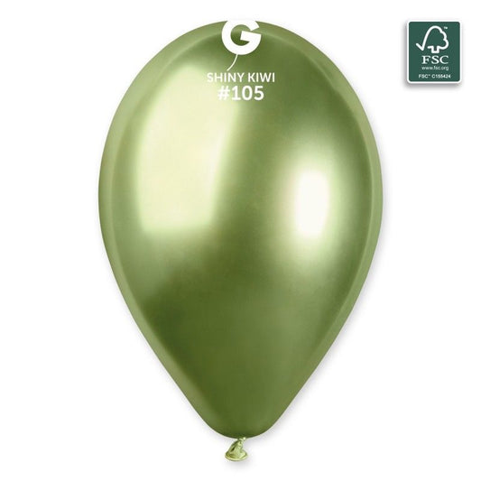 Gemar - 50 Palloncini Shiny Verde Kiwi 13"/33cm