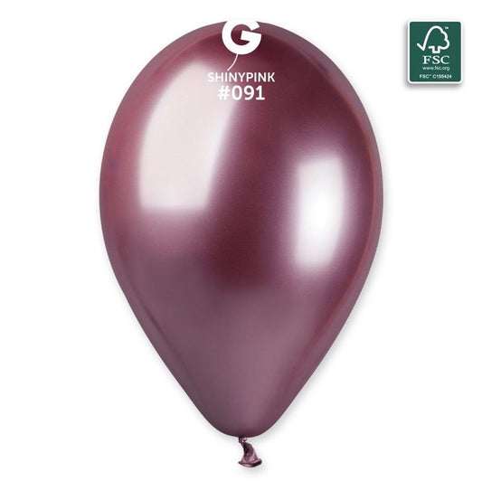 Gemar - 50 Palloncini Shiny Rosa 13"/33cm