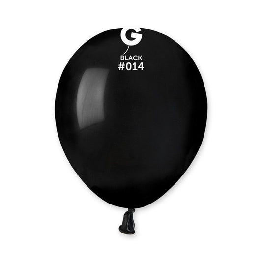Gemar - 100 Palloncini Nero 5"/13cm