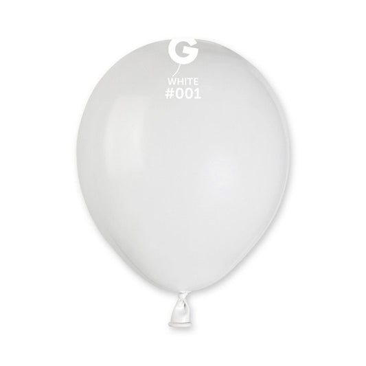 Gemar - 100 Palloncini Bianco 5"/13cm