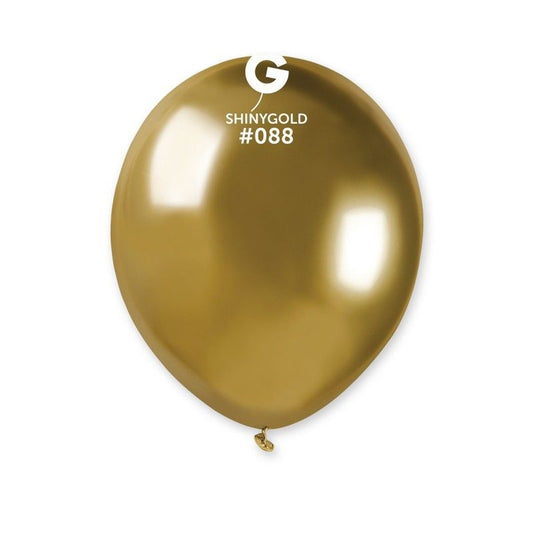 Gemar - 100 Palloncini Shiny Oro 5"/13cm