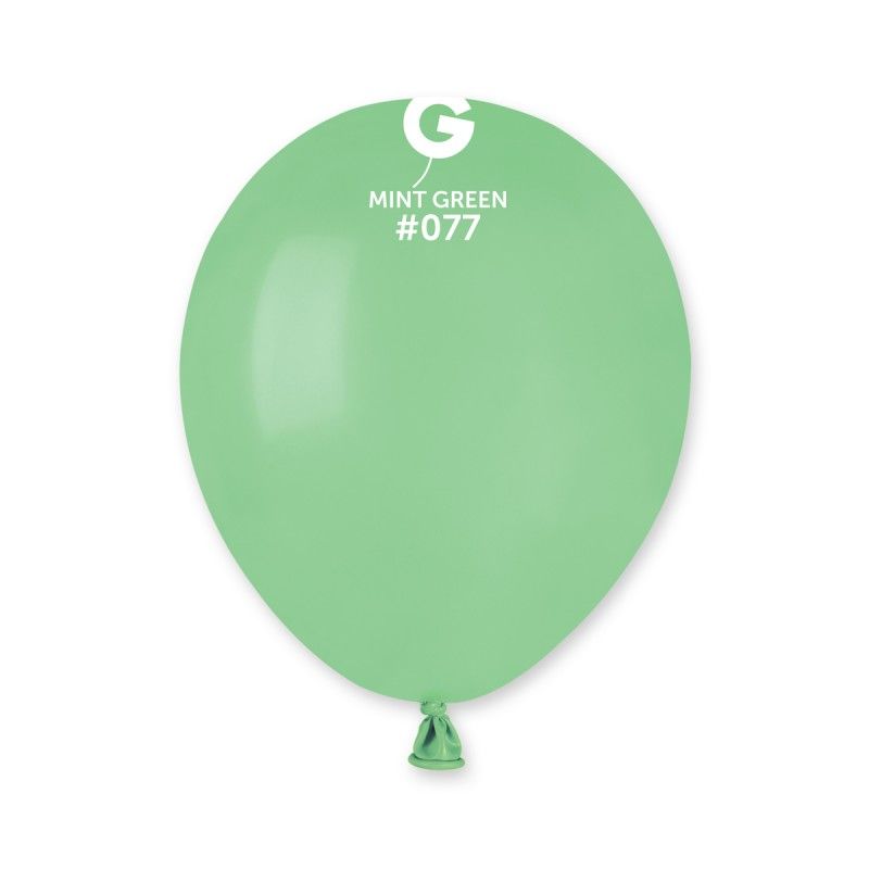 Gemar - 100 Palloncini Verde Menta 5"/13cm