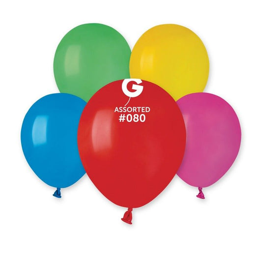 Gemar - 100 Palloncini Assortiti 5"/13cm