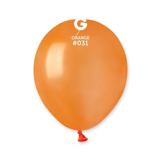 Gemar - 100 Palloncini Arancio METAL 5"/13cm