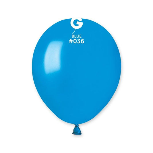 Gemar - 100 Palloncini Azzurro METAL 5"/13cm