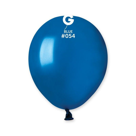 Gemar - 100 Palloncini Blu METAL 5"/13cm