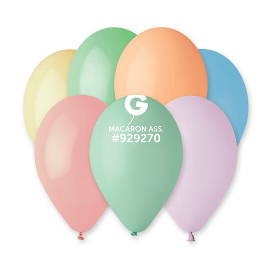 Gemar - 100 Palloncini Assortiti Macaron 10''/26cm