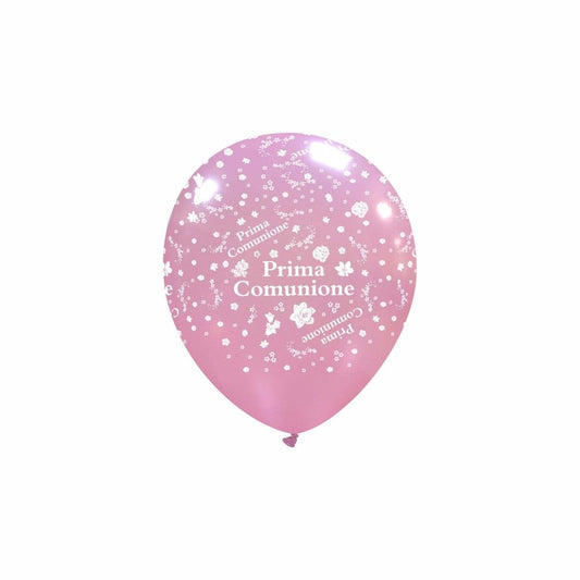 100 Palloncini Rosa Prima Comunione 5''/13cm